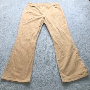 Lilly Pulitzer Corduroy Pants Womens 8 Wide Leg Pockets Yellow